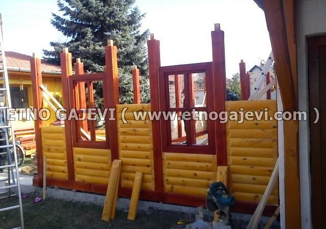 Brvnara - Drvena kuća od poluoblica - Subotica 2